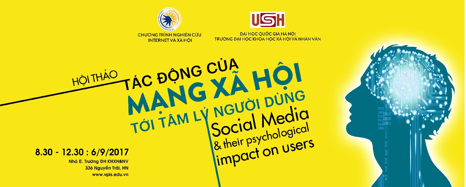 Thư mời tham gia Hội thảo “Tác động của Mạng xã hội tới tâm lý người dùng”